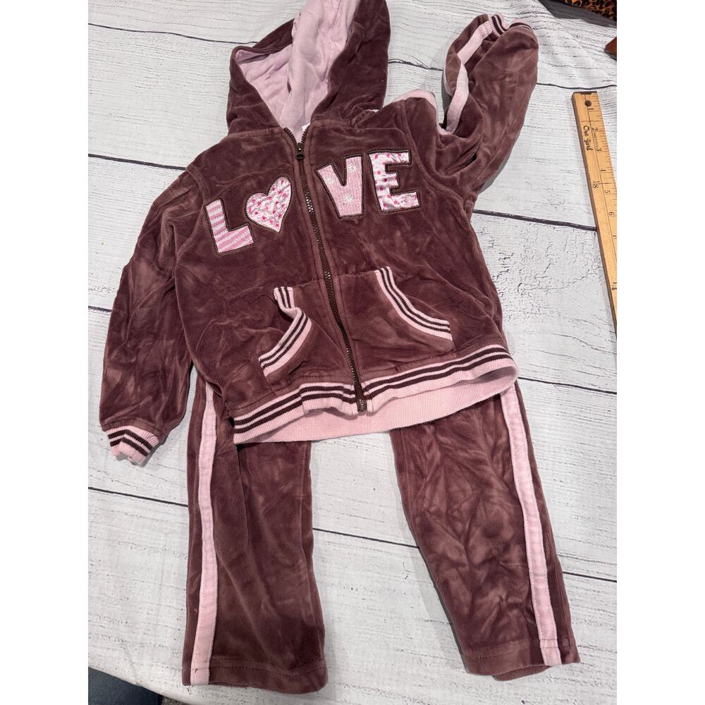 Miniwear Velour Tracksuit  size 36months